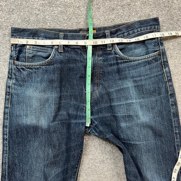 J Crew Jeans Mens 34 Denim Dark Wash Cotton 770 Straight High Rise 5 Pockets - Picture 7 of 12